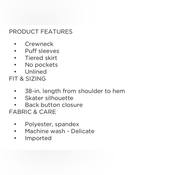 NWOT DRAPER JAMES RSVP Tiered Skater Dress Size Small - Picture 6 of 6